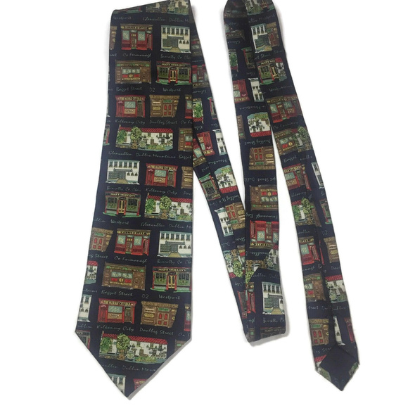 Pubs Of Ireland Mens Silk Tie - Picture 5 of 6